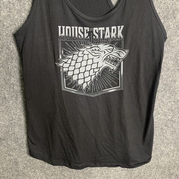 Game Of Thrones Graphic Racer Back Tank Men 2XL House Stark Black  NWT - Picture 3 of 11
